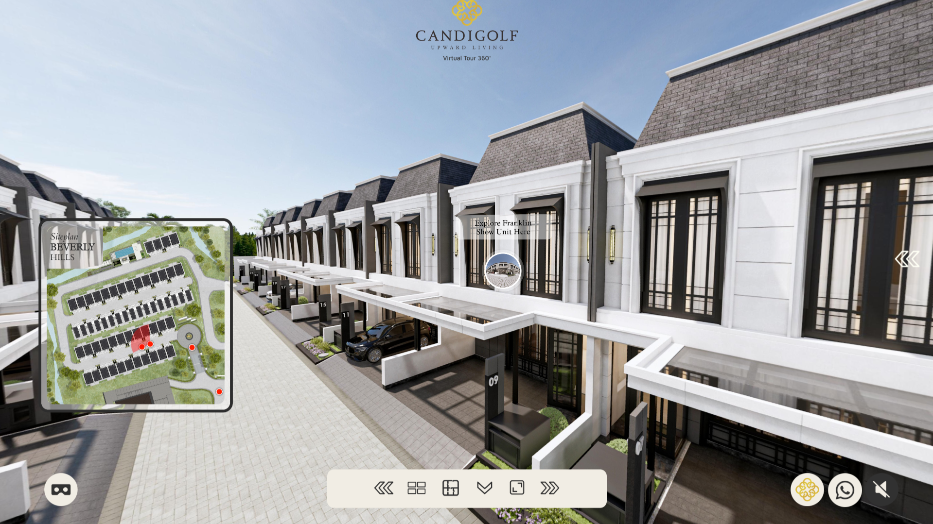 Candigolf Semarang: Beverly Hills - 3D Render Virtual Show Unit 360°